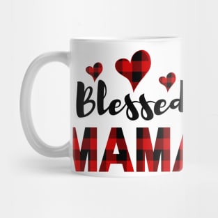 Blessed Mama in Buffalo Plaid Mug